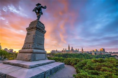 Statue des Samuel de Champlain